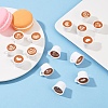 15Pcs 5 Styles Opaque Resin Drink Pendants FIND-YW0007-46-4
