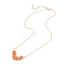 3Pcs 3 Styles Natural Green Aventurine & Amethyst & Carnelian Faceted Round Beaded Arrow Pendant Brass Cable Chain Necklaces NJEW-TA00207-6