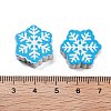 Christmas Theme Printed Wood Beads WOOD-M015-05E-3