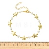 Ocean 304 Stainless Steel Sea Animals Link Chain Anklets for Women AJEW-AN00823-02-4