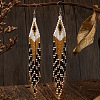 Handmade Glass Beaded Dangle Earrings TG6316-1