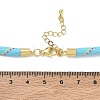 Ployester Core-Wrapped Round Cord Necklace Making KK-CBACFA2-03G-20-3