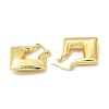 Rack Plating Brass Rhombus Hoop Earrings for Women EJEW-G342-01G-2