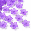Frosted Acrylic Bead Caps X-MACR-S371-08A-747-1