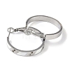 304 Stainless Steel Rhinestone Hoop Earrings for Women EJEW-L283-051P-02-2