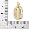 Brass Micro Pave Cubic Zirconia Pendants KK-Z123-24G-06-3