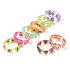 Transparent Resin Fruit Finger Ring for Women X1-RJEW-T022-030-2