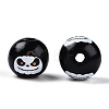 Halloween Theme Wood European Beads WOOD-N016-04D-2