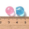 Transparent Resin Sphere Decoden Cabochons with Glitter Powder X-RESI-E053-08A-3
