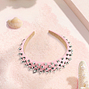 1Pc Imitation Leather Hair Bands for Women OHAR-CL0001-04A-7
