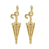 Brass Micro Pave Clear Cubic Zirconia Pendants KK-CBAD9DF-08G-1