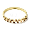 Brass Pave Cubic Zirconia Hinged Bangles for Women BJEW-B091-01G-3