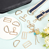 5Bags Alloy D Rings & Slider Buckle & Swivel Clasp Buckles Sets DIY-CL0001-81-4