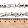 Electroplate Glass Beads Strands EGLA-F166-14P-4
