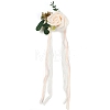 2Pcs 2 Style Silk Cloth Rose Flower Boutonniere Brooch & Wrist Corsage AJEW-CP0001-53-5