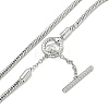 Brass Snake Chain Necklaces for Women NJEW-G084-01P-2
