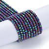 Electroplate Glass Beads Strands EGLA-K014-A-FP10-2