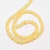 Natural Yellow Jade Bead Strands G-K121-01-10mm-2
