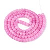 Baking Paint Crackle Glass Beads Strands DGLA-N019-02A-03-2