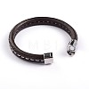 Simple Style Leather Cord Bracelets BJEW-P128-07-3