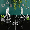 3 Bags 3 Styles Adjustable Height Plastic Doll Display Stands ODIS-FG0002-31-4