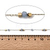 Handmade 304 Stainless Steel Glass Round Link Chains CHS-L032-09G-04-2