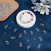 100Bags Tibetan Style Hook and Eye Clasps FIND-SP0006-14-4