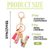 Fruit Series Letter Resin Keychains KEYC-TAC0033-02N-3