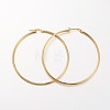 Ion Plating(IP) 304 Stainless Steel Hoop Earrings X-EJEW-N0016-11G-L-1
