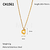 304 Stainless Steel Arabic Initial Letter Pendant Necklaces FS-WG7B6CA-11-1