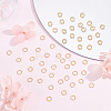 200Pcs 304 Stainless Steel Round Rings STAS-BBC0010-21A-4