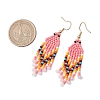 Bohemian Glass Seed Beads Dangle Earrings EJEW-MZ00338-4