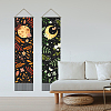 Moon & Sun Pattern Polyester Decorative Wall Tapestrys AJEW-WH0399-023-4