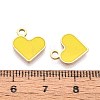 304 Stainless Steel Enamel Charms STAS-L022-483G-03-3