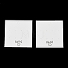 Smiling Face Paper Earrings Necklace Display Cards FIND-T072-01C-01-1