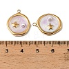 304 Stainless Steel Enamel Pendants STAS-I371-04G-02-2