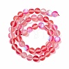 Synthetic Moonstone Beads Strands G-E573-01B-10-3