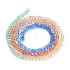 Transparent Painted Glass Beads Strands X1-DGLA-A034-T1mm-A02-5