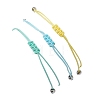 3Pcs Constellations Adjustable Nylon Cord Braided Bead Bracelets for Women Men BJEW-JB11325-03-5