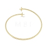 Brass Textured Open Cuff Bangle Making KK-U020-21A-G-2