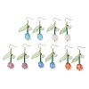 Acrylic & Lampwork Dangle Earrings EJEW-MZ00711-2