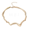 Alloy Flow Water Choker Necklaces for Women AL-CBA9074-01G-4