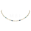 304 Stainless Steel with Natural Mixed Gemstone Pendant Necklaces NJEW-JN06653-02-4