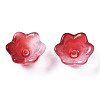 Transparent Two Tone Spray Painted Glass Beads GLAA-Q089-002B-005-3