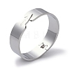 Non-Tarnish Word Love 304 Stainless Steel wide Hinged Bangles BJEW-G700-05P-1