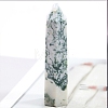 Point Tower Natural Moss Agate Healing Stone Wands PW-WG027AD-03-1