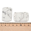 Natural Howlite Pendants G-K354-14I-3