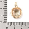 Brass Micro Pave Cubic Zirconia Pendants KK-S388-15G-3