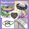 1500Pcs 3 Styles St. Patrick's Day Plastic Beads KY-SP0001-32-5