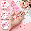 385Pcs Valentine's Day Theme Opaque/Transparent Acrylic Beads MACR-FS0001-93-2